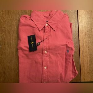 Men’s Ralph Lauren Long Sleeve Shirt - Nantucket Red - size XXL